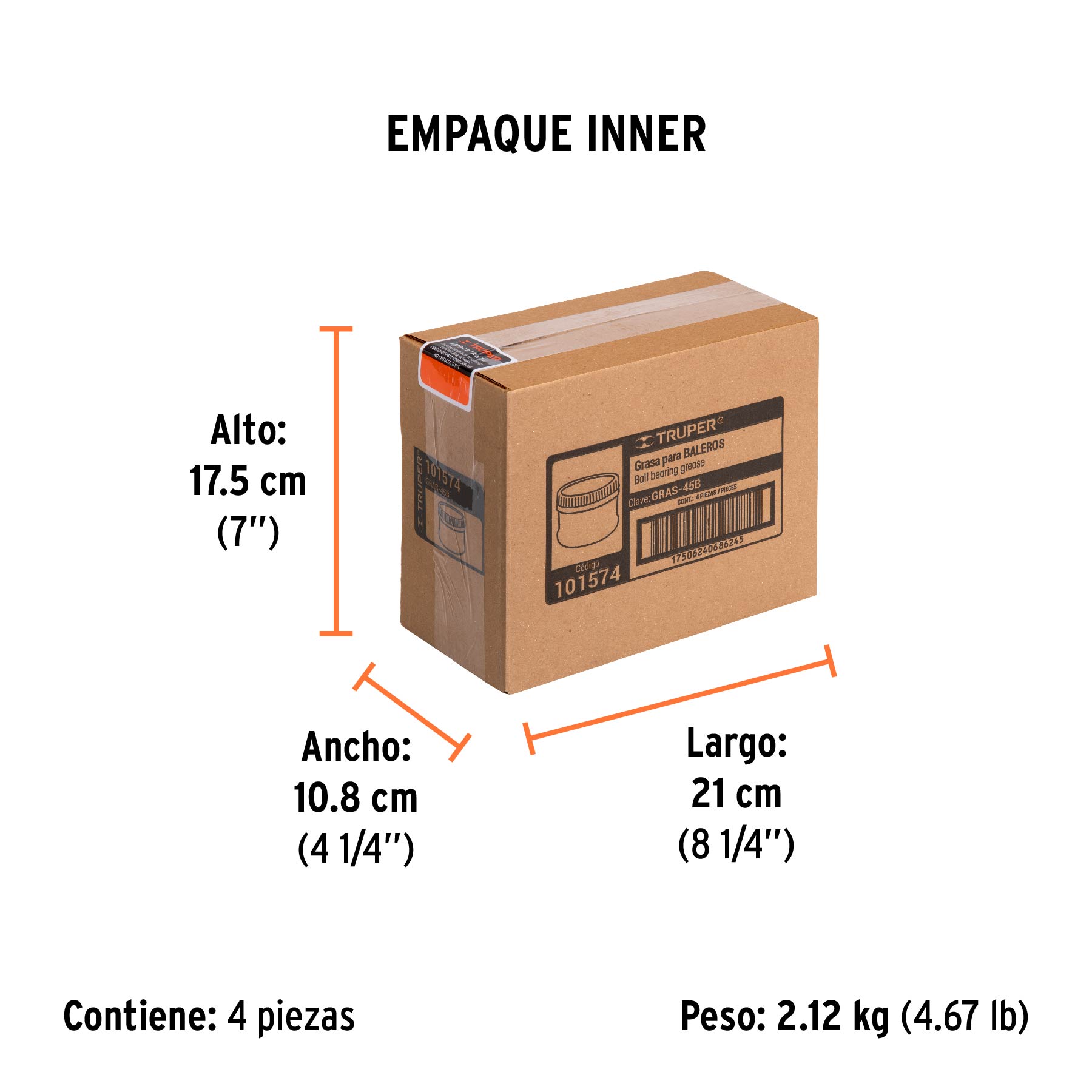 Grasa lubricante multiusos, base litio, 450 g, TRUPER - Image 3