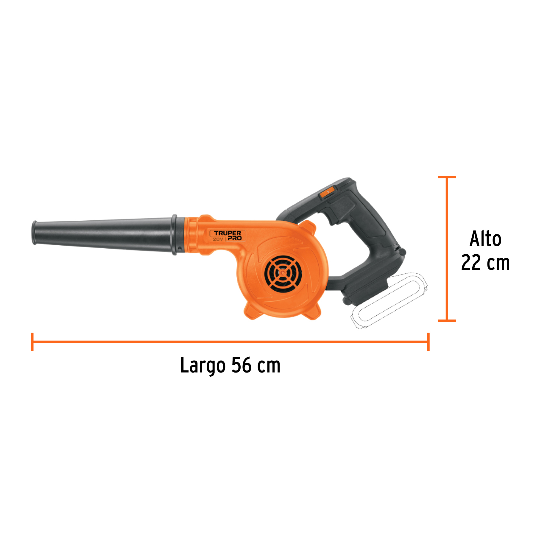 Sopladora para taller, 20V, sin accesorios, TRUPER PRO - Image 3