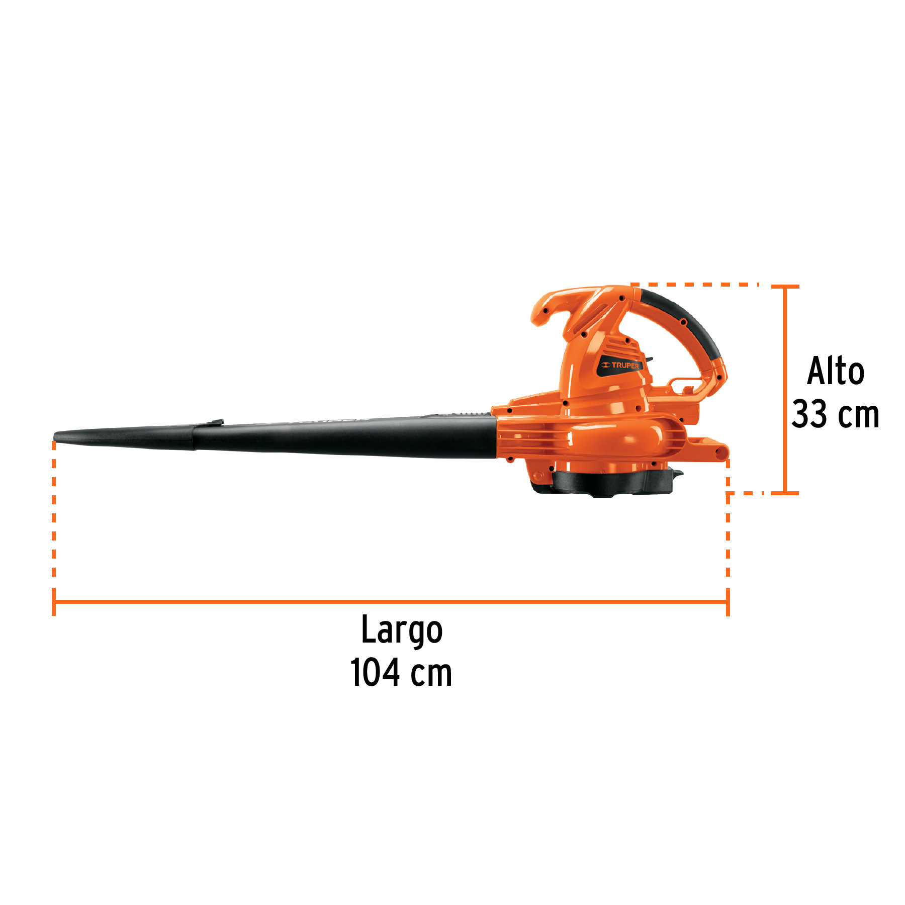 Sopladora/Aspiradora 1,440 W, con bolsa recolectora, TRUPER - Image 2