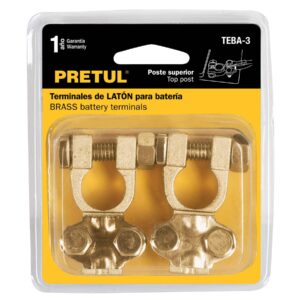 Juegos de terminales para batería Latón PRETUL