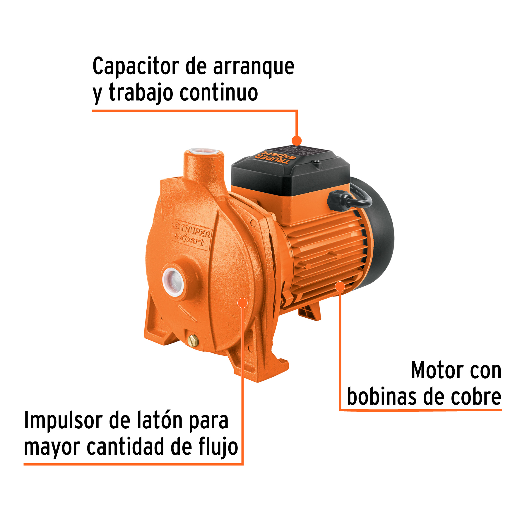Bomba centrífuga para agua modelo europeo,1-1/2 HP, EXPERT - Image 4