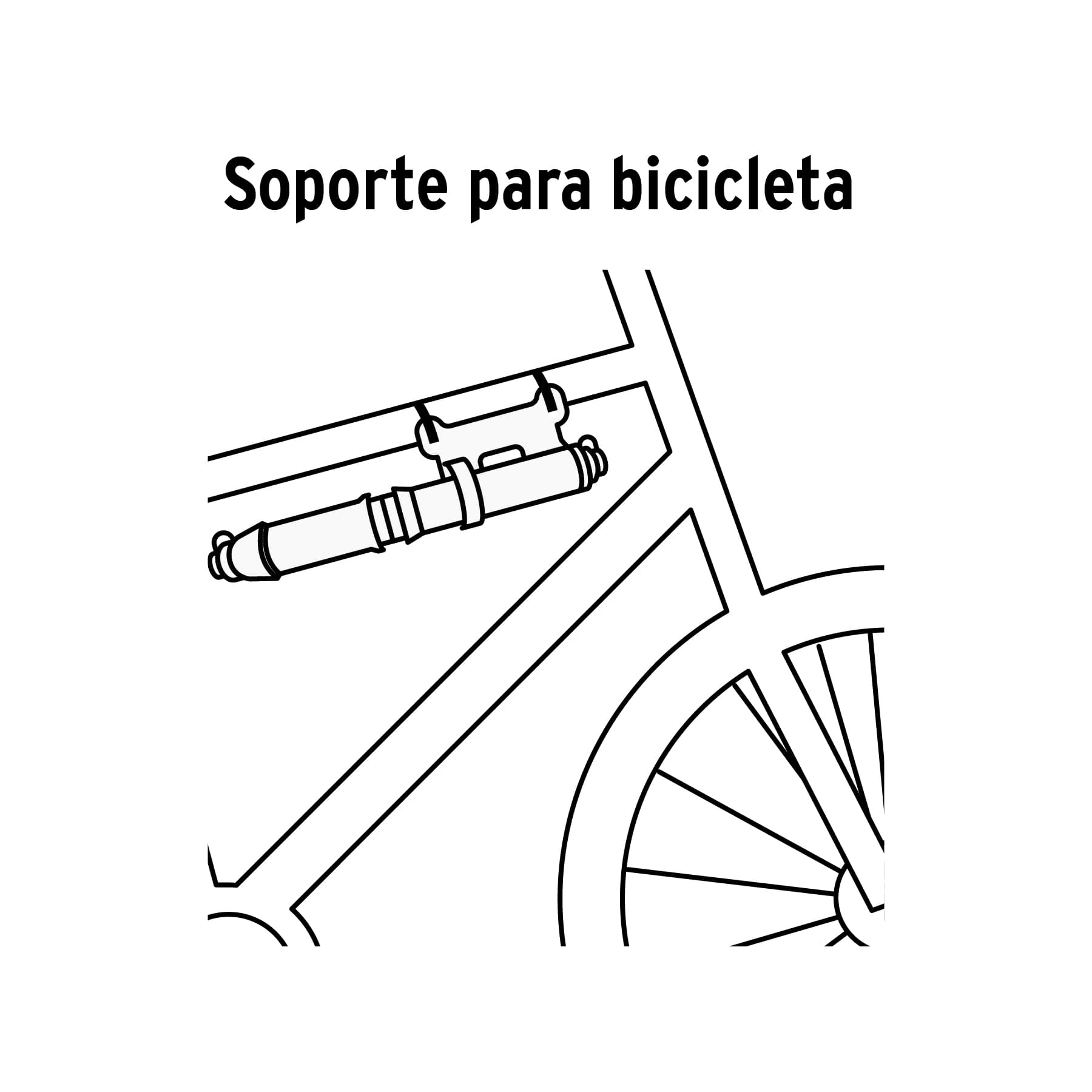 Mini bomba manual para bicicleta, abatible, 75 PSI, TRUPER - Image 5